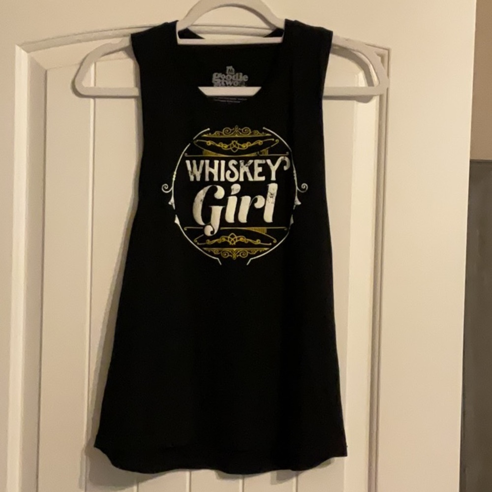 Whiskey Girl Black Tank Top